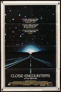 5c132 CLOSE ENCOUNTERS OF THE THIRD KIND 1sh '77 Steven Spielberg's sci-fi classic!