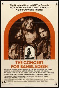 5c138 CONCERT FOR BANGLADESH style B 1sh '72 rock & roll benefit show, image of starving child!