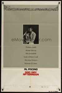 5c182 DOG DAY AFTERNOON style B 1sh '75 Al Pacino, Sidney Lumet bank robbery crime classic!