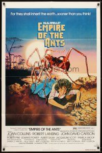 5c203 EMPIRE OF THE ANTS 1sh '77 H.G. Wells, great Drew Struzan art of monster attacking!