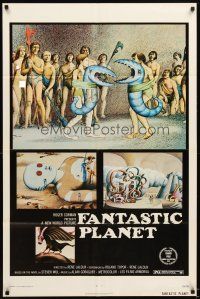 5c221 FANTASTIC PLANET 1sh '73 wacky sci-fi cartoon, wild artwork image, Cannes winner!