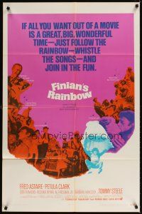 5c229 FINIAN'S RAINBOW 1sh '68 Fred Astaire, Petula Clark, directed by Francis Ford Coppola!