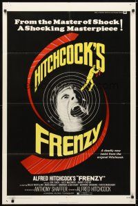 5c252 FRENZY 1sh '72 written by Anthony Shaffer, Alfred Hitchcock's shocking masterpiece!