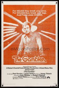5c266 GAMBLER style B 1sh '74 James Caan is a degenerate gambler who owes the mob $44,000!