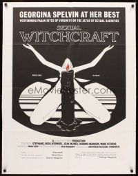 5c313 HIGH PRIESTESS OF SEXUAL WITCHCRAFT 1sh '73 Georgina Spelvin, sexy art of woman w/candle!