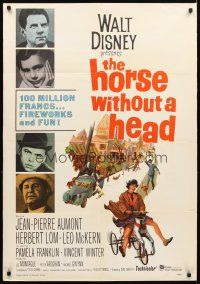 5c325 HORSE WITHOUT A HEAD ItalEng 1sh '63 Walt Disney, Jean-Pierre Aumont, Herbert Lom!