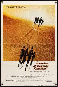 5c358 INVASION OF THE BODY SNATCHERS advance 1sh '78 Kaufman classic remake of deep space invaders!
