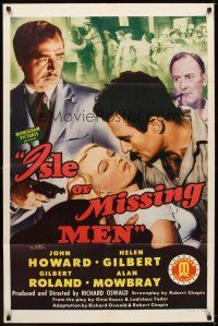 5c365 ISLE OF MISSING MEN 1sh '43 John Howard, Helen Gilbert, Gilbert Roland!