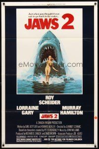 5c375 JAWS 2 1sh '78 just when you thought it was safe to go back in the water!
