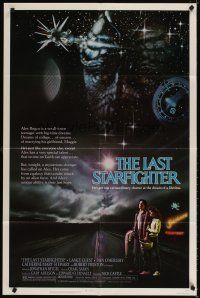 5c410 LAST STARFIGHTER 1sh '84 Catherine Mary Stewart & Lance Guest as video game pilot!