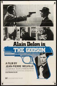 5c415 LE SAMOURAI 1sh '72 Jean-Pierre Melville film noir classic, Alain Delon, the Godson!