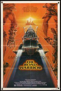 5c459 MAD MAX 2: THE ROAD WARRIOR 1sh '82 Mel Gibson returns as Mad Max, art by Commander!
