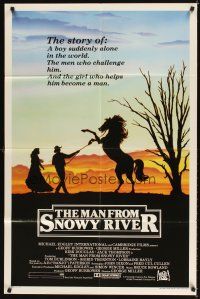 5c466 MAN FROM SNOWY RIVER 1sh '82 Tom Burlinson, Sigrid Thornton, Kirk Douglas in a dual role!
