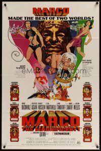 5c482 MARCO THE MAGNIFICENT 1sh '66 Orson Welles, Anthony Quinn, star-studded adventure!