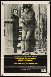 5c497 MIDNIGHT COWBOY x-rated style 1sh '69 Dustin Hoffman, Jon Voight, John Schlesinger classic!