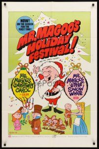 5c513 MR. MAGOO'S CHRISTMAS CAROL/MR. MAGOO'S LITTLE SNOW WHITE 1sh '70 great cartoon artwork!