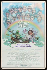 5c515 MUPPET MOVIE 1sh '79 Jim Henson, Drew Struzan art of Kermit the Frog & Miss Piggy!