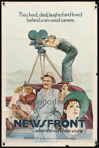 5c530 NEWSFRONT 1sh '78 Australian, Phillip Noyce directed, Nancy Stahl artwork!