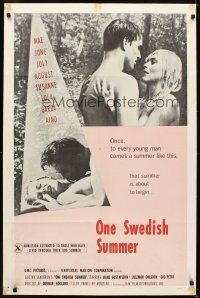 5c556 ONE SWEDISH SUMMER 1sh '71 once to every young man comes a summer like this!
