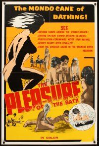 5c585 PLEASURE OF THE BATH 1sh '70 Mondo Cane bathing, secret beauty rites revealed!