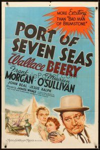 5c591 PORT OF SEVEN SEAS style D 1sh '38 Fanny by Pagnol, Preston Sturges AND James Whale!
