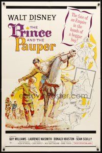 5c600 PRINCE & THE PAUPER: THE PAUPER KING 1sh '62 Don Chaffey, art of child & man on horseback!