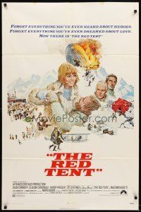 5c628 RED TENT 1sh '71 art of Sean Connery & Claudia Cardinale by Howard Terpning!