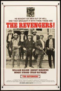 5c640 REVENGERS style B 1sh '72 Daniel Mann directed, William Holden, Ernest Borgnine, Woody Strode