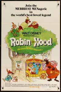 5c643 ROBIN HOOD 1sh '73 Walt Disney's cartoon version, the way it REALLY happened!