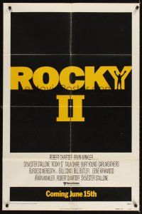 5c647 ROCKY II advance 1sh '79 Sylvester Stallone & Carl Weathers boxing sequel!