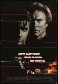 5c653 ROOKIE 1sh '90 Clint Eastwood directs & stars w/Charlie Sheen!