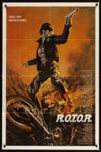 5c657 ROTOR 1sh '89 great art of cyborg cop who is the judge, jury, and executioner!