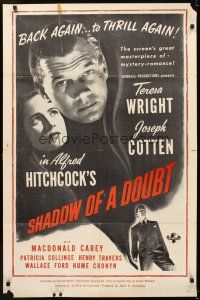 5c709 SHADOW OF A DOUBT military 1sh R50s directed by Alfred Hitchcock,Teresa Wright, Joseph Cotten