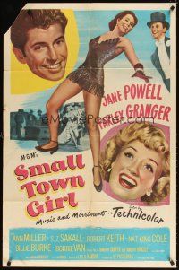 5c732 SMALL TOWN GIRL 1sh '53 Jane Powell, Farley Granger, super sexy Ann Miller's legs!