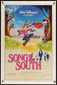 5c752 SONG OF THE SOUTH 1sh R86 Walt Disney, Uncle Remus, Br'er Rabbit & Br'er Bear!