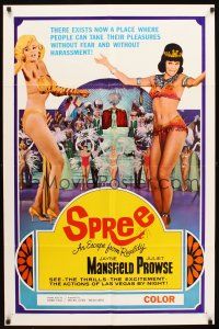 5c766 SPREE style C 1sh '67 sexy Jayne Mansfield & Juliet Prowse in Las Vegas!