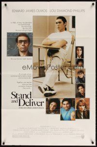 5c769 STAND & DELIVER style A 1sh '87 Edward James Olmos teaches Lou Diamond Phillips!