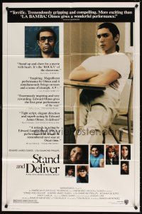 5c770 STAND & DELIVER style B 1sh '87 Edward James Olmos teaches Lou Diamond Phillips!