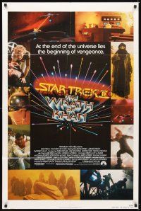 5c775 STAR TREK II 1sh '82 The Wrath of Khan, Leonard Nimoy, William Shatner, sci-fi sequel!