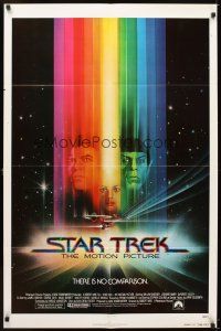 5c774 STAR TREK advance 1sh '79 cool art of William Shatner & Leonard Nimoy by Bob Peak!