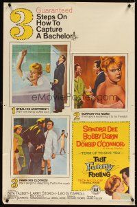 5c847 THAT FUNNY FEELING 1sh '65 sexy naked Sandra Dee in tub, Bobby Darin, Donald O'Connor