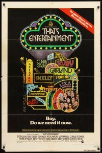 5c851 THAT'S ENTERTAINMENT 1sh '74 classic MGM Hollywood scenes, it's a celebration!