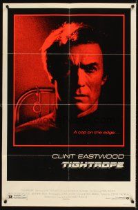 5c868 TIGHTROPE 1sh '84 Clint Eastwood is a cop on the edge, cool handcuff image!