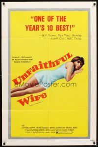 5c916 UNFAITHFUL WIFE 1sh '69 Claude Chabrol's La Femme Infidele, sexy Stephane Audran!