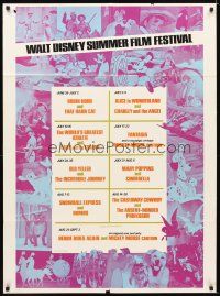 5c950 WALT DISNEY SUMMER FILM FESTIVAL 1sh '70s Lady & the Tramp, Fantasia, Old Yeller!