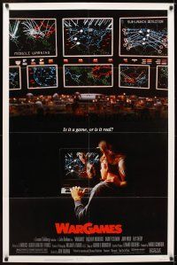 5c953 WARGAMES 1sh '83 Matthew Broderick plays video games to start World War III!