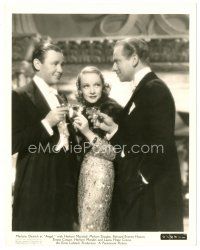 5d139 ANGEL deluxe 8x10 still '37 Marlene Dietrich between Herbert Marshall & Melvyn Douglas!