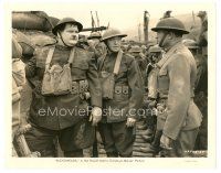 5d196 BLOCK-HEADS 8x10 still '38 Stan Laurel & Oliver Hardy in trench with soldiers, Hal Roach!