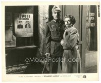 5d204 BOMBER'S MOON 8x10 still '43 c/u of George Montgomery in uniform with pretty Annabella!