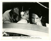 5d206 BONNIE & CLYDE 8x10 still '67 Faye Dunaway & Warren Beatty shot in getaway car!